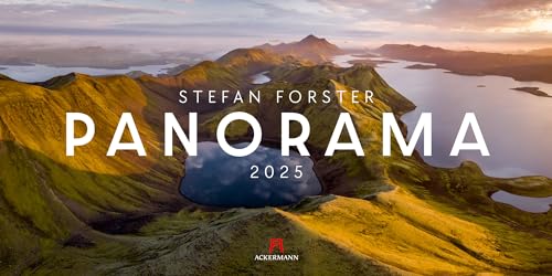 Stefan Forster Panorama - Kalender 2025, Panoramakalender im Querformat (66x33 cm) - Landschaftskalender - Drohnenfotografie