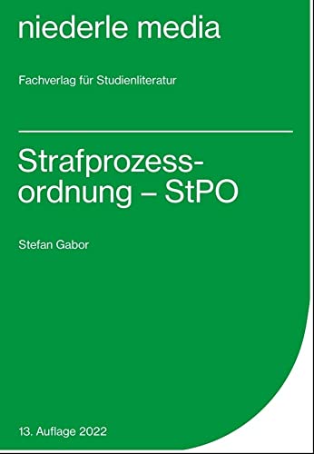 Strafprozessordnung - StPO - 2022