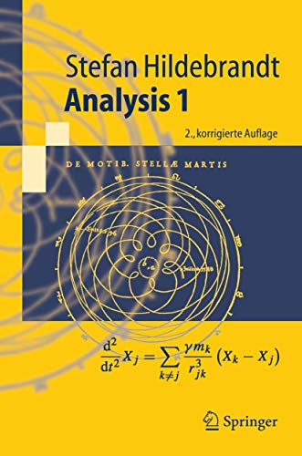 Analysis 1 (Springer-Lehrbuch) (German Edition) von Springer