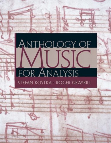Anthology of Music for Analysis von Prentice Hall
