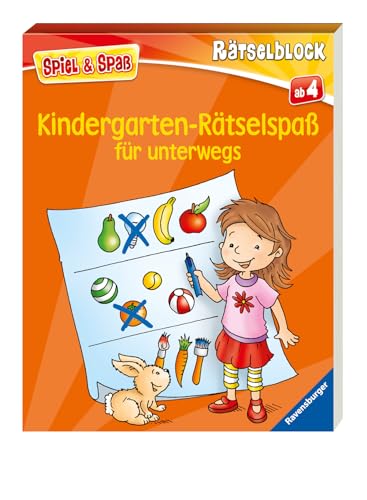 Kindergarten-Rätselspaß für unterwegs (Spiel & Spaß - Rätselblock) von Ravensburger Verlag