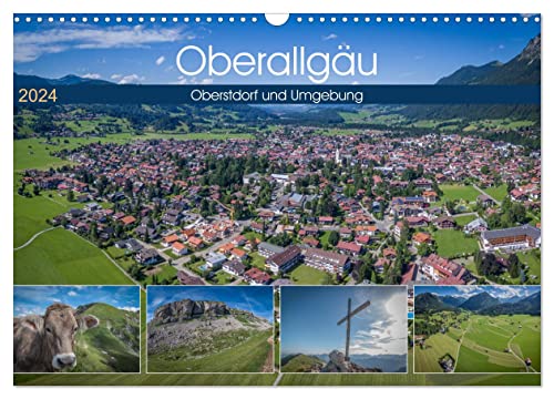 Oberallgäu - Oberstdorf und Umgebung (Wandkalender 2024 DIN A3 quer), CALVENDO Monatskalender