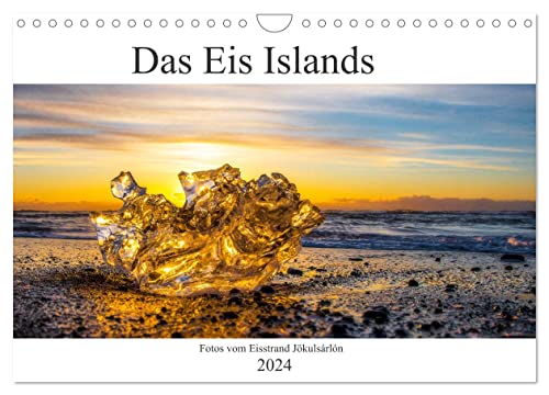 Das Eis Islands (Wandkalender 2024 DIN A4 quer), CALVENDO Monatskalender von CALVENDO