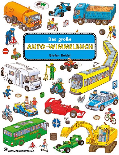 Das große Auto Wimmelbuch: Fahrzeuge Kinderbücher ab 2 Jahre mit fortlaufenden Geschichten: Classic Edition von Wimmelbuchverlag