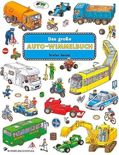 Das große Auto Wimmelbuch: Fahrzeuge Kinderbücher ab 2 Jahre mit fortlaufenden Geschichten: Classic Edition von Wimmelbuchverlag