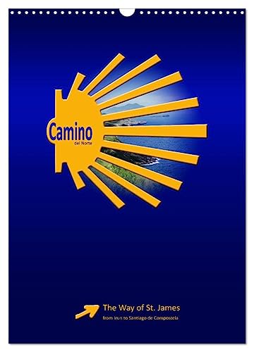 Camino del norte/UK-Version (Wandkalender 2025 DIN A3 hoch), CALVENDO Monatskalender
