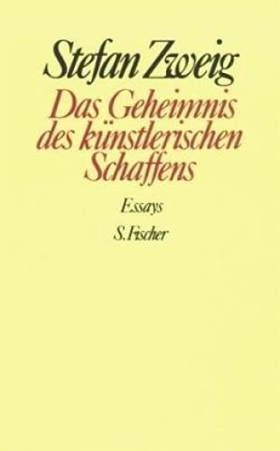 Das Geheimnis des künstlerischen Schaffens: Essays von FISCHER, S.