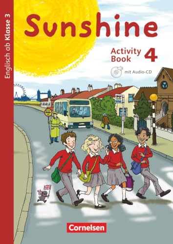Sunshine - Englisch ab Klasse 3 - Allgemeine Ausgabe 2015 - 4. Schuljahr: Activity Book - Mit Audio-CD, Minibildkarten und Faltbox