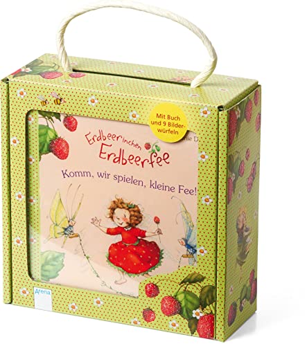 Erdbeerinchen Erdbeerfee. Komm, wir spielen, kleine Fee!: Box mit 9 Pappwürfeln und einem Pappbuch