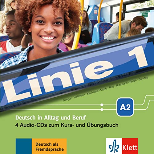 Linie 1 A2: Deutsch in Alltag und Beruf. 4 Audio-CDs zum Kurs- und Übungsbuch (Linie 1: Deutsch in Alltag und Beruf) von Klett Sprachen GmbH