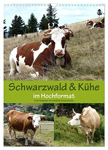 Schwarzwald und Kühe im Hochformat (Wandkalender 2025 DIN A3 hoch), CALVENDO Monatskalender von CALVENDO