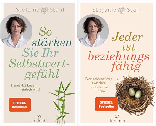 Stefanie Stahl im Set - Jeder ist beziehungsfähig + So stärken Sie Ihr Selbstwertgefühl Plus 3 extra Lesezeichen [Side stitch] Stefanie Stahl