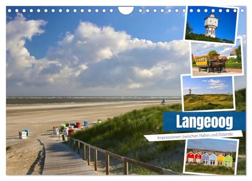 Langeoog 2025. Impressionen zwischen Hafen und Ostende (Wandkalender 2025 DIN A4 quer), CALVENDO Monatskalender von CALVENDO