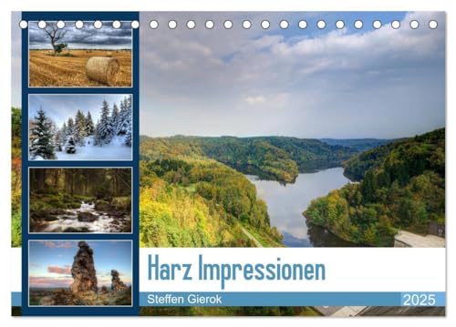 Harz Impressionen (Tischkalender 2025 DIN A5 quer), CALVENDO Monatskalender: Der Harz ist das nördlichste Mittelgebirge Deutschlands. Durch Ihn zog ... grenzen drei Bundesländer. (CALVENDO Natur) von CALVENDO