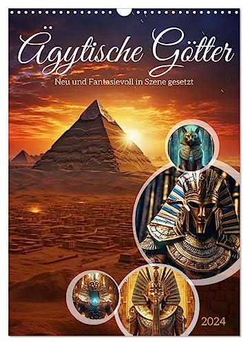 Ägytische Götter (Wandkalender 2024 DIN A3 hoch), CALVENDO Monatskalender: Die ägyptischen Götter - eine faszinierende Sammling von Gottheiten, die im alten Ägypten verehrt wurden. (CALVENDO Kunst) von CALVENDO