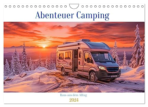 Abenteuer Camping (Wandkalender 2024 DIN A4 quer), CALVENDO Monatskalender von CALVENDO