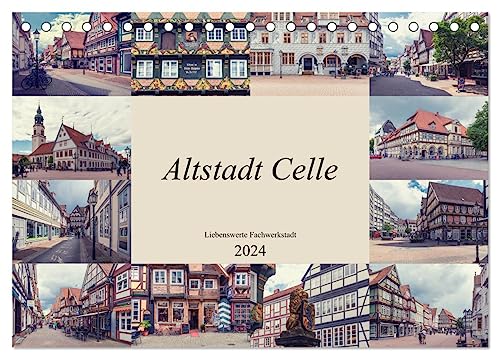 Altstadt Celle (Tischkalender 2024 DIN A5 quer), CALVENDO Monatskalender von CALVENDO