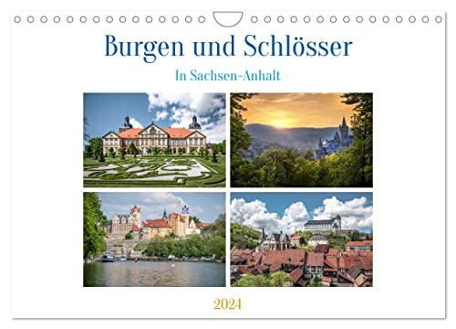 Burgen und Schlösser (Wandkalender 2024 DIN A4 quer), CALVENDO Monatskalender von CALVENDO