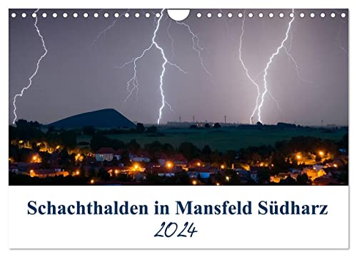 Schachtanlagen in Mansfeld Südharz (Wandkalender 2024 DIN A4 quer), CALVENDO Monatskalender von CALVENDO