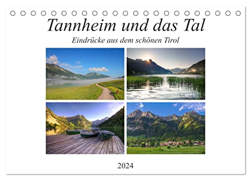 Tannheim und das Tal (Tischkalender 2024 DIN A5 quer), CALVENDO Monatskalender