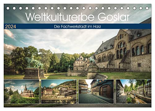 Weltkulturerbe Goslar (Tischkalender 2024 DIN A5 quer), CALVENDO Monatskalender von CALVENDO