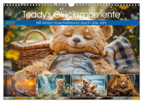 Abenteuer eines Taddybären (Wandkalender 2025 DIN A3 quer), CALVENDO Monatskalender