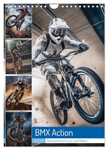 BMX Action (Wandkalender 2025 DIN A4 hoch), CALVENDO Monatskalender von CALVENDO