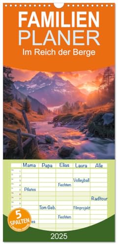 Familienplaner 2025 - Im Reich der Berge mit 5 Spalten (Wandkalender, 21 cm x 45 cm), CALVENDO von CALVENDO