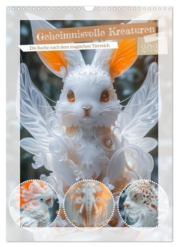 Geheimnisvolle Kreaturen (Wandkalender 2025 DIN A3 hoch), CALVENDO Monatskalender von CALVENDO
