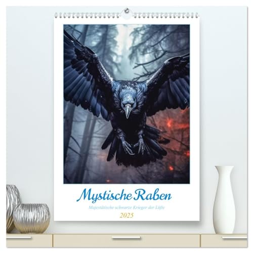 Mystische Raben (hochwertiger Premium Wandkalender 2025 DIN A2 hoch), Kunstdruck in Hochglanz von CALVENDO