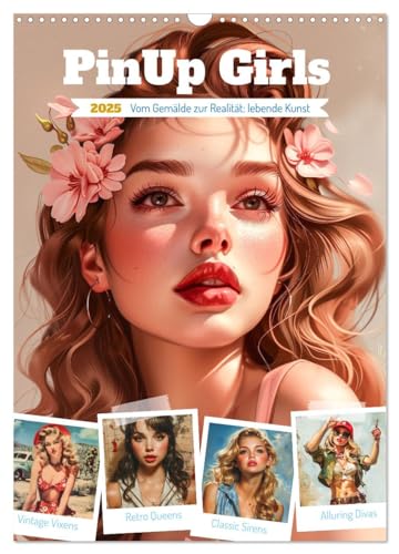 PinUp Girls (Wandkalender 2025 DIN A3 hoch), CALVENDO Monatskalender von CALVENDO
