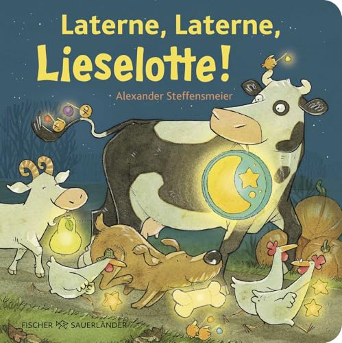 Laterne, Laterne, Lieselotte!: buntes Pappbilderbuch für Kinder ab 2 Jahre mit Kuh Lieselotte zum Thema Laternenumzug │ Lieselotte-Geschichte für Herbst und Winter von FISCHER Sauerländer