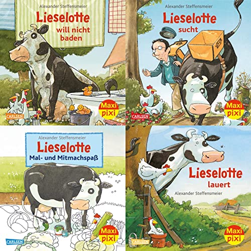 Maxi-Pixi-4er-Set 98: Neues von Lieselotte (4x1 Exemplar): 4 Minibücher für Kinder ab 3 Jahren (98) von Carlsen