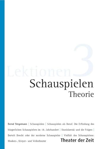 Schauspielen Theorie (Lektionen)