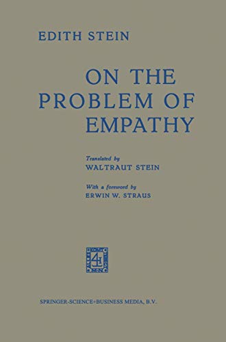 On the Problem of Empathy On the Problem of Empathy von Springer