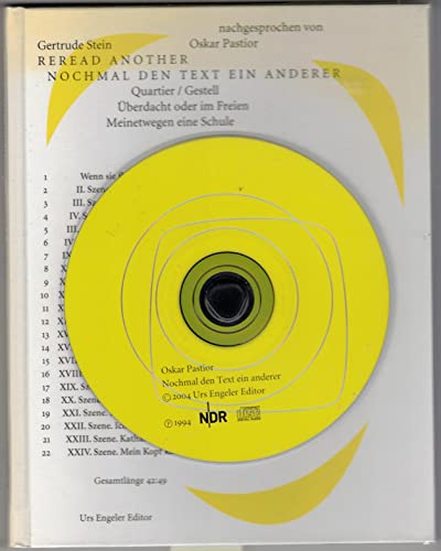 Reread Another. A Play /Nochmal der Text ein anderer: Prod. d. Hörfass. durch d. Norddt. Rundfunk 1994. ca. 43 Min.. Engl.-Dtsch. Reread Another. A Play /Nochmal der Text ein anderer: Prod. d. Hörfass. durch d. Norddt. Rundfunk 1994. ca. 43 Min.. Engl.-Dtsch.