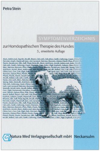 Symptomenverzeichnis zur Homöopathischen Therapie des Hundes