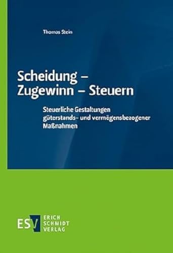 Scheidung - Zugewinn - Steuern: Steuerliche Gestaltungen güterstands- und vermögensbezogener Maßnahmen
