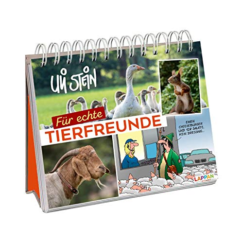 Für echte Tierfreunde: Aufstellbuch mit Tier-Cartoons, Fotos und Texten von Uli Stein Für echte Tierfreunde: Aufstellbuch mit Tier-Cartoons, Fotos und Texten von Uli Stein