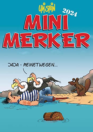 Uli Stein Mini-Merker 2024 VE 5: Kleiner Taschenkalender für unterwegs (Uli Stein Kalender 2024)