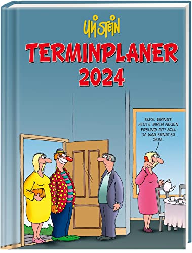 Uli Stein Terminplaner 2024: Taschenkalender: Praktischer Organizer für unterwegs (Uli Stein Kalender 2024)
