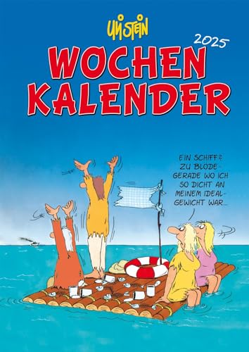Uli Stein Wochenkalender 2025: Taschenkalender mit Spiralbindung und Gummiband: Idealer Planer für unterwegs (Uli Stein Kalender 2025) von Lappan Verlag