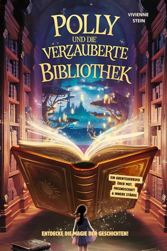 Polly und die verzauberte Bibliothek: Entdecke die Magie der Geschichten!: Ein Abenteuerbuch über Mut, Freundschaft und Selbstvertrauen I Kinderbuch ... Kinder! (Lesefunken - Lesen macht stark!) von Elf & Acht Verlag