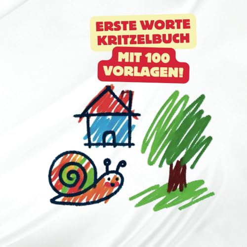 Erste Worte Kritzelbuch mit 100 Vorlagen von Independently published