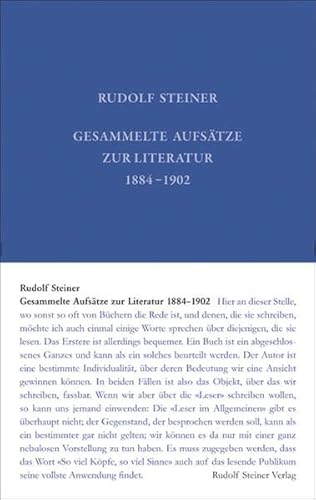 Gesammelte Aufsätze zur Literatur 1884–1902: GA 32 (Rudolf Steiner Gesamtausgabe: Schriften und Vorträge)