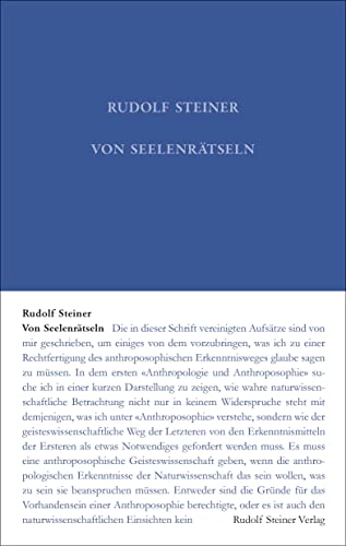 Von Seelenrätseln (Rudolf Steiner Gesamtausgabe: Schriften und Vorträge)