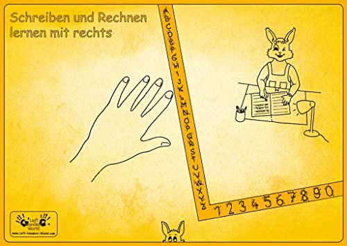 Rechtshänder Schreibunterlage "Hasenkind": Rechtshänder erlernen die gesunde Schreibhaltung