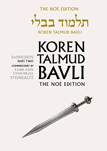 Koren Talmud Bavli: Sandhedrin Part 2, English: Volume 30: Sanhedrin Part 2, Hebrew/English, Large, Color Edition