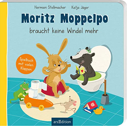 Moritz Moppelpo braucht keine Windel mehr: Ein Spielbuch mit vielen Klappen | Der Klassiker zum Thema Sauberwerden für Kinder ab 24 Monaten