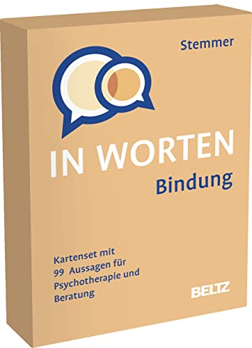 Bindung in Worten: Kartenset mit 99 Aussagen für Psychotherapie und Beratung. Mit 8-seitigem Booklet im Stülpkarton, Kartenformat 5,9 x 9,2 cm. (Beltz Therapiekarten) von Beltz